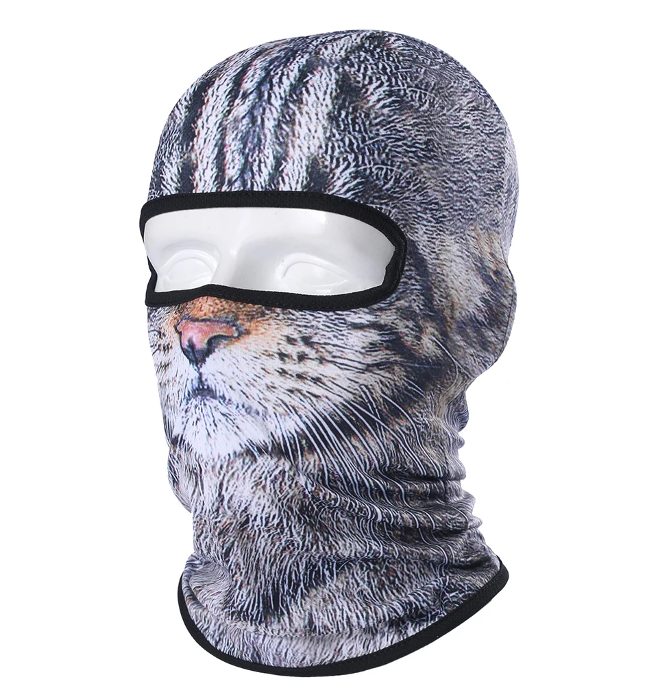 3D Animal Balaclava Motorcycle Full Face Mask Hats Helmet Windproof Breathable Snowboard Cycling Ski