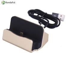 Rondaful настольная зарядная док-станция Подставка для samsung S5 S6 Note 4 htc huawei sony Android кабель для быстрой зарядки