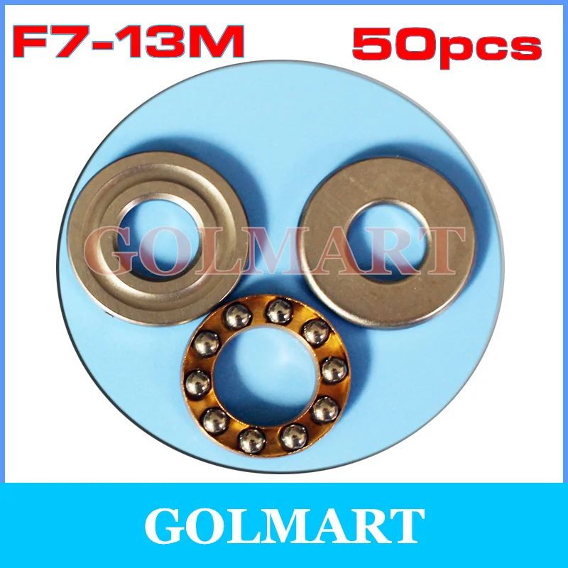 50pcs RC Models F7-13M 7*13*4.5mm Plane Thrust Ball Bearing Miniature Axial for 7mm shaft rail | Обустройство дома