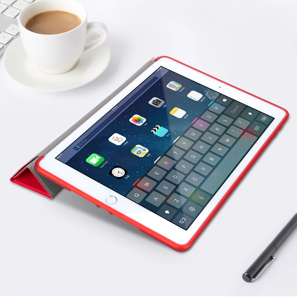 Для ipad 9,7 дюймов AIYOPPEN мягкий из термопластика чехол Smart cover Авто Режим сна/Пробуждение для ipad чехол Многофункциональная подставка держатель