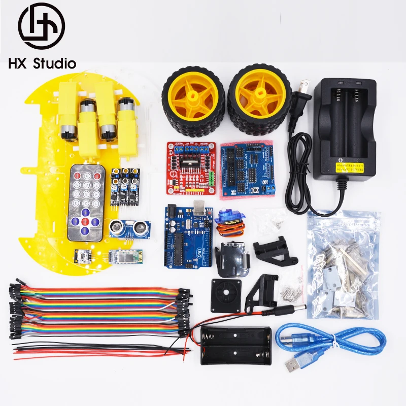 UNO проекта Модернизированный умный робот автомобильный комплект для Arduino с R3