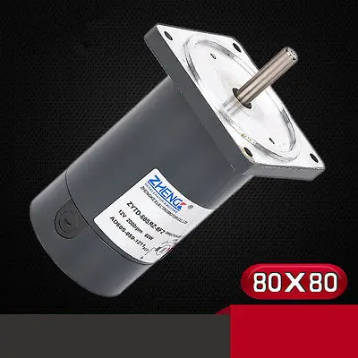 

DC ZYTD-60SRZ-8F2 12V 24V 60mm DIA Micro Adjustable Speed Motor Reversing Flange 2000RPM-5000RPM