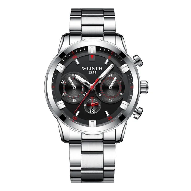 

Men Watches Luxurious Business Luminous Calendar Waterproof Stainless Steel Quartz Wristwatch Relogio Masculino Hot Sale Clock