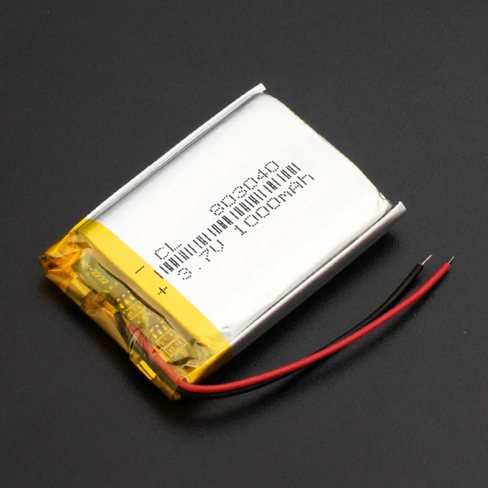 1/2/4 Pcs/lot Tablet PC 3.7V 1000mAh Lipo Lithium Polymer Battery 803040 Rechargeable Battery Pack Cells High Capacity - Цвет: 1 piece