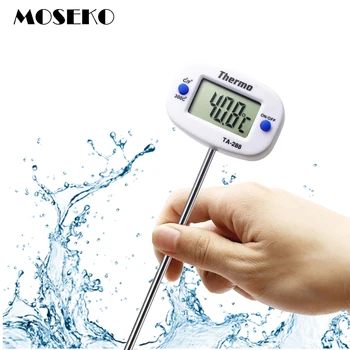 

MOSEKO New 180" Rotation Digital Oven Thermometer Food Meat Probe BBQ Cooking Chocolate Water Oil Kitchen Thermometer TA288