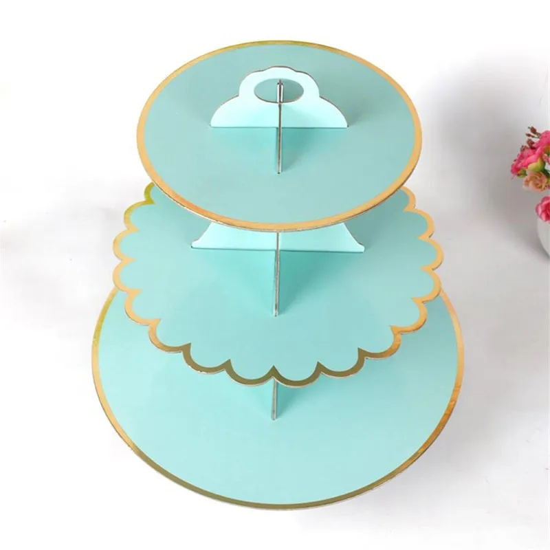 3 Tiers DIY Paper Cupcake Stand Dessert Candy Storage Holder Rack Baby Shower Wedding Birthday Party Cake Display DE75 (1)