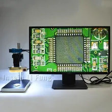 Full HD 20MP 1080 P 60FPS HDMI USB промышленности Цифровой видео микроскоп Камера+ 8X-130X зум C-Крепление объектива+ кронштейн+ светоди