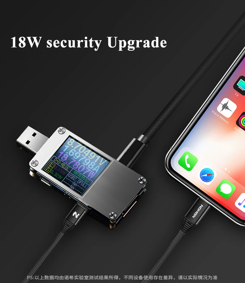 Nohon Type-C PD Cable to For Lightning iPhone X 8 Plus 8P 8 pin Phone Data Sync Cables For iPhone 7 6S 6 Plus 5S 5 Fast Charging Details (07)