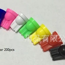 Микс 7 цветов T10 Цоколи для лампочка красный/зеленый/синий/белый/желтый/розовый/черный каждый 200 шт