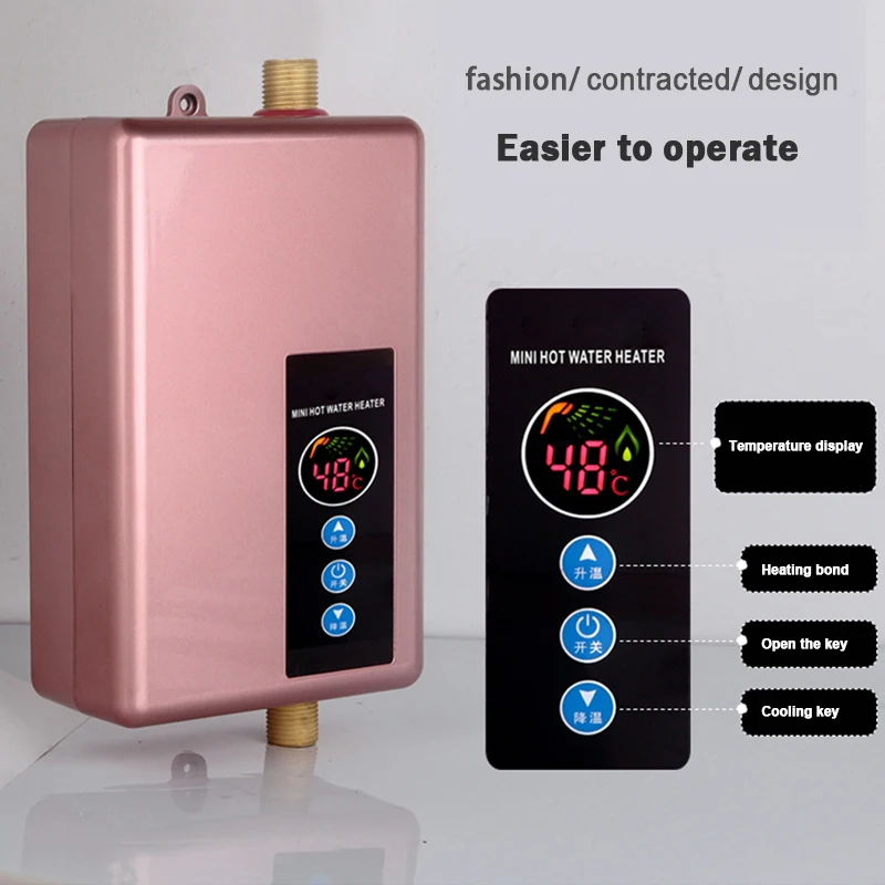 Instant Electric Water Heater Faucet Household Bathroom Water Heater  Intelligent Speed Hot Mini water heater Hot Shower - AliExpress