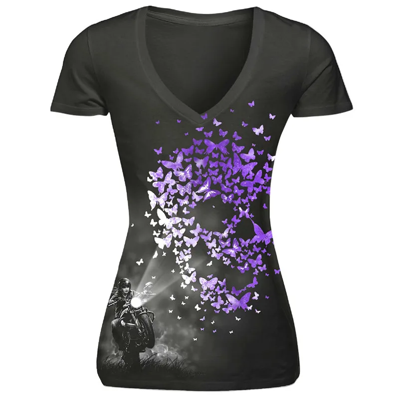 2017 mohekann Camisetas Harajuku mujeres sexy Club punk estilo verano 3D impresión cráneo Rosa Tops v-cuello ocasional Camisetas Tees camiseta 2017 mohekann Camisetas Harajuku mujeres sexy Club punk estilo verano 3D impresión cráneo Rosa Tops v-cuello ocasional Camisetas Tees camiseta