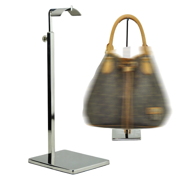 Fashion Adjustable Mirror Surface Handbag Stand Stainless Steel Women