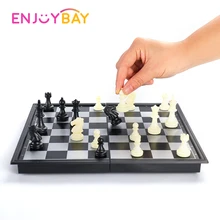 Дорожные шахматы, средневековые шахматы, набор, 25x25 см, складные шахматы, настольная игра, 1 шахматная доска и 32 шахматных элемента, магнитный Шахматный набор