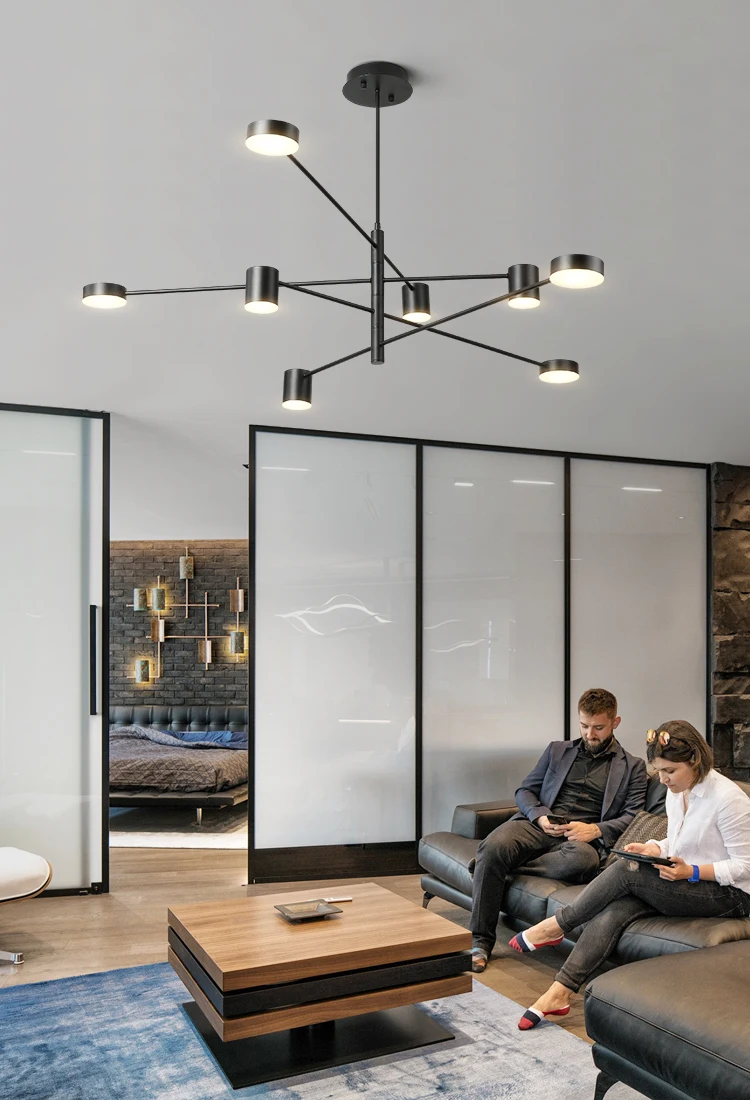 DAR Modern Ceiling Chandeliers Lustre LED Chandelier Lighting Fixtures 10