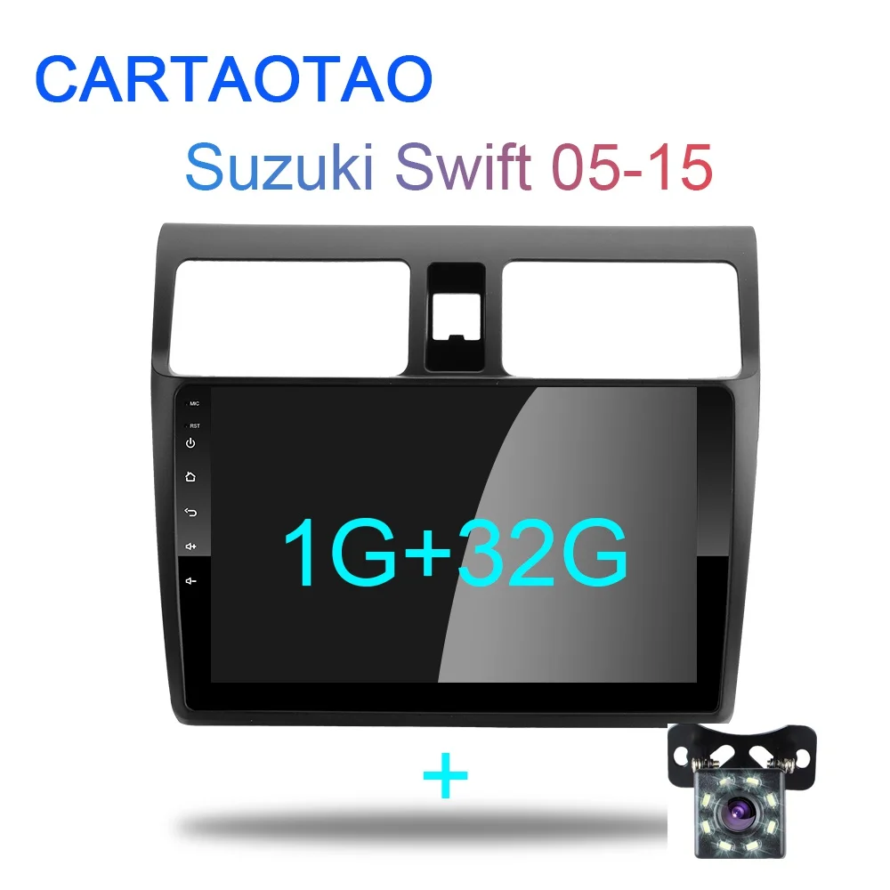 2G+ 32G 10," 2din Android 8,1 GO автомобильный dvd-плеер для Suzuki Swift 2005 2006 2007 2008- автомобильный Радио gps навигация wifi плеер - Цвет: 1G-32G-SXT