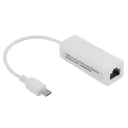 Горячая Micro USB 5 Pin 10/100 Мбит/с RJ45 сетевой адаптер Ethernet для планшетных ПК