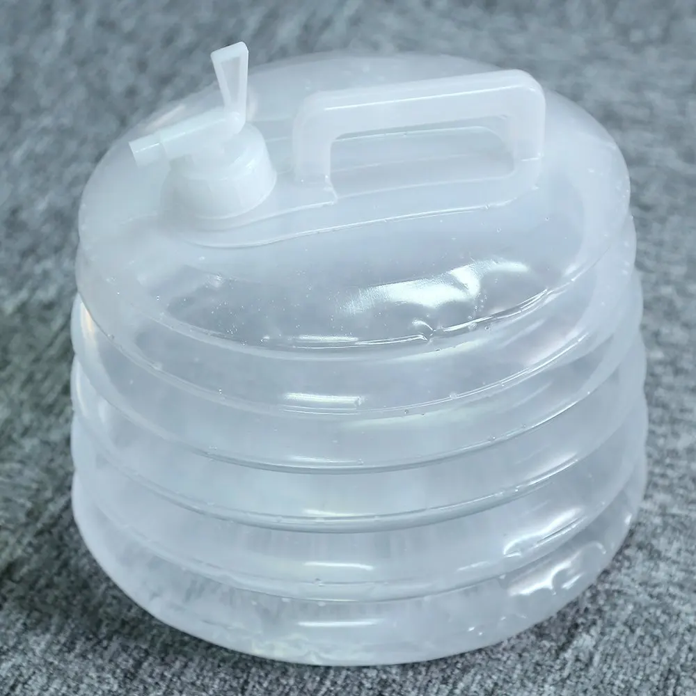 10L Outdoor Camping Water Bag Foldable Transparent Drinking Utility Handle Carry Water Bag for