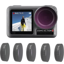 Для Osmo Action Sport фильтр для камеры CPL/ND 4 8 16 32 64-PL Регулируемый набор фильтров глубины для DJI Osmo аксессуары для объектива