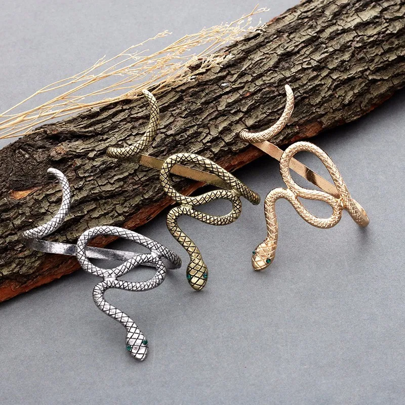 Punk Animal Snake Bracelet Hip Hop Crystal Bracelets Women Bohemian Bangles Gifts Men Jewelry Bangle Fashion Party Gift bracelet jewelry,leather bracelets,shell charm bracelets