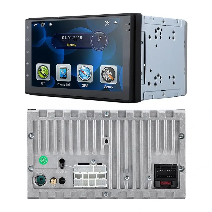 Best oto teypleri Universal 7inch Audio Car Stereo Player for Android 8 Core 8.1 System with GPS Navigation(1+16) araba aksesuar 2