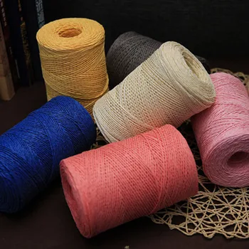 

Hot Sale 500g/lot Raffia Straw Yarn Summer Hat Yarn Crocheting Yarn for Handmade Hats Baskets Handcrafts