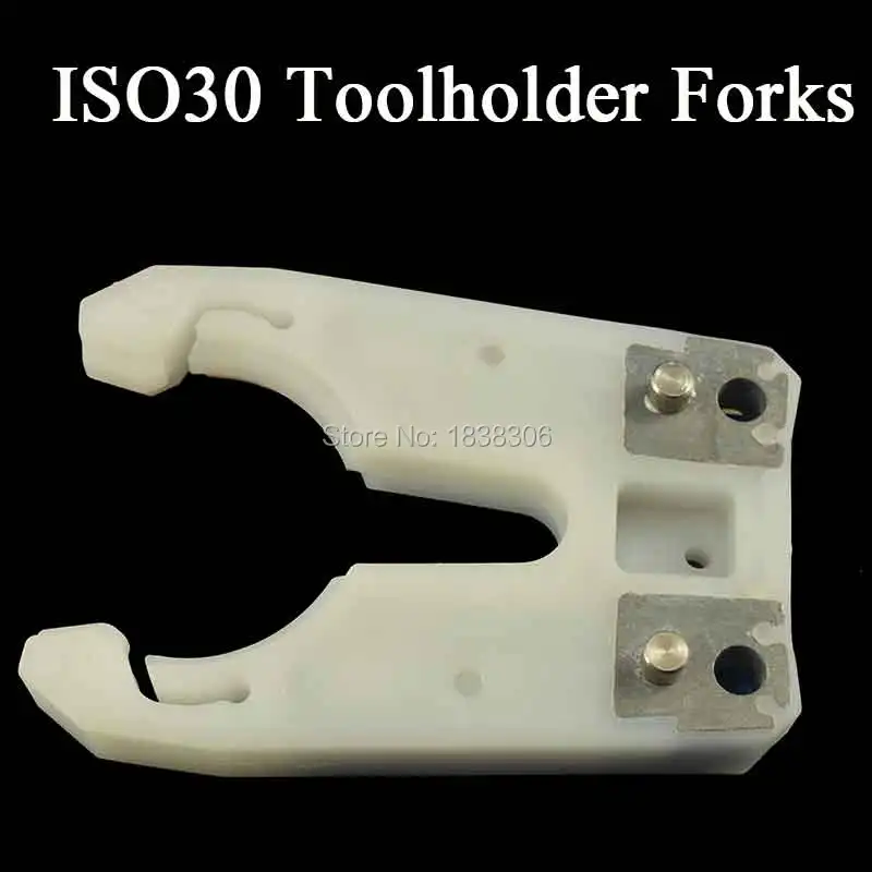 

1ISO30 tool holder clamp iron+ABS flame proof rubber ISO30 tool holder claw CNC Tool Change Forks for Auto Tool Changer gripper