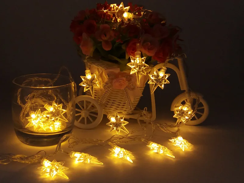 4 м 40 теплая белая Гирлянда, Рождественские огни, работающий от аккумулятора, светодиодный гирлянда, сказочные огни, Guirlande Lumineuse, светодиодный, свадебные украшения - Испускаемый цвет: 08 Polaris