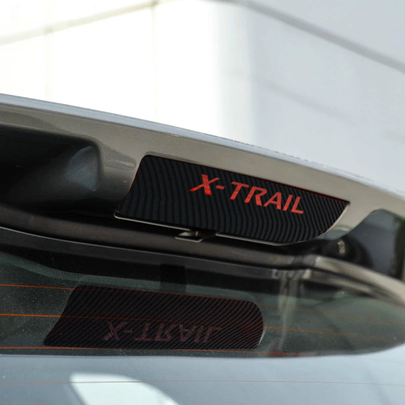 

High Mounted Stop Brake Lamp Carbon Fiber Stickers And Decals Car Styling For Nissan X-Trail Rogue 2014 2015 2016 Accessories
