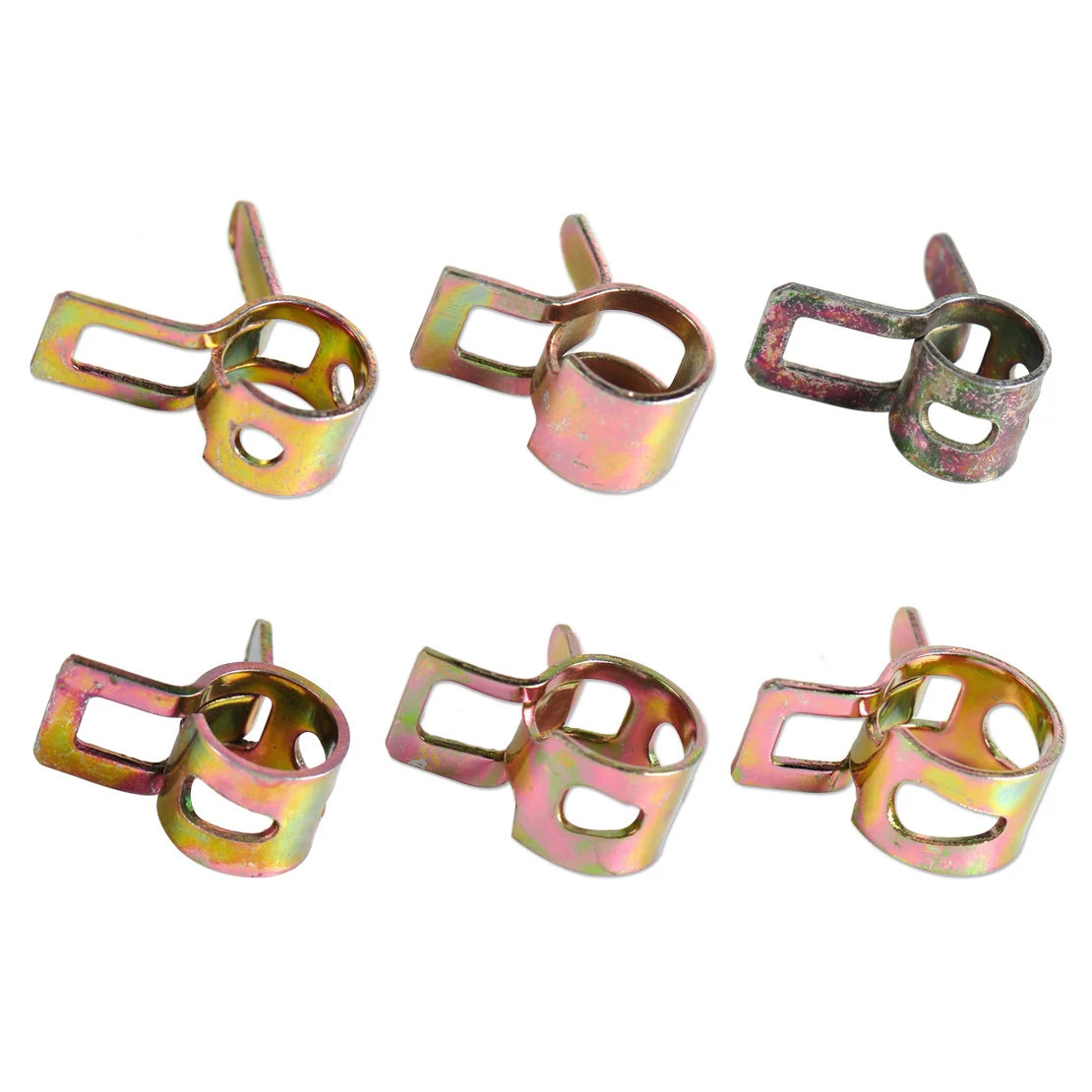 

CITALL Motorcycle 5~10mm 10 x Spring Clip Vacuum Fuel Hose Line Silicone Pipe Tube Band Clamps Fastener For Harley Yamaha Suzuki