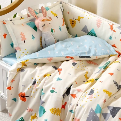 Комплект детского постельного белья из хлопка, пододеяльник для новорожденных, постельные принадлежности для кроватки, детское пуховое одеяло, 1 шт.(без наполнения - Цвет: Прозрачный