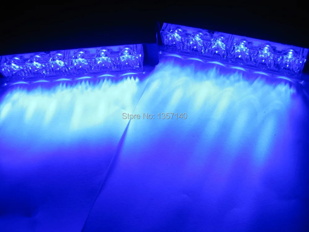 2x6 led 12W strobe lights vehicle strobe light car warning lights led