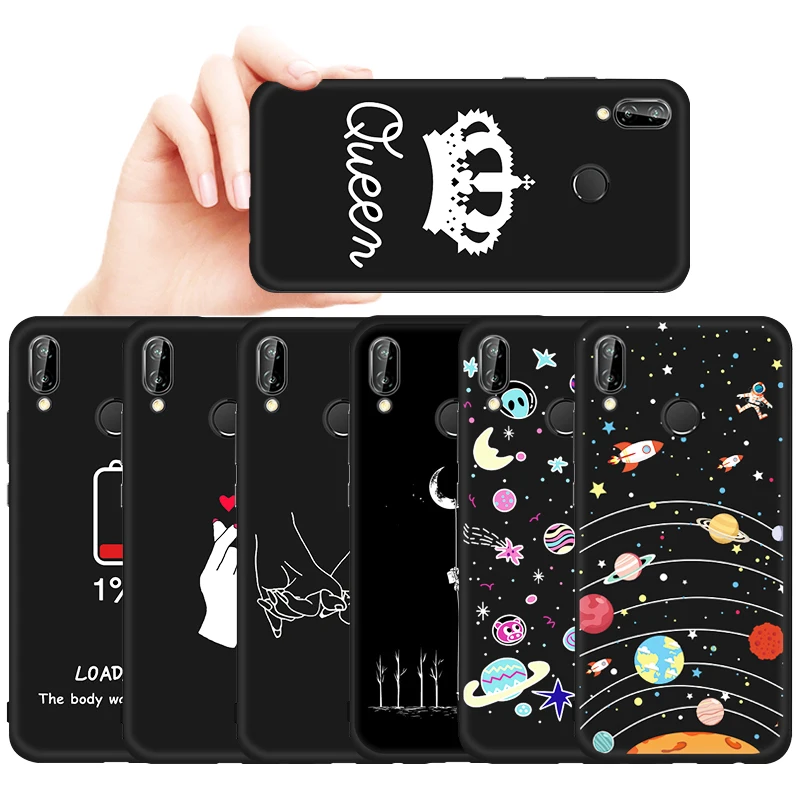 ТПУ чехол для телефона с рисунком для huawei Honor 8X Max 9X Pro Note 10 9 Lite 7X V9 Play 6C Pro Magic 2 Space Cartoon Cover Patten Coque