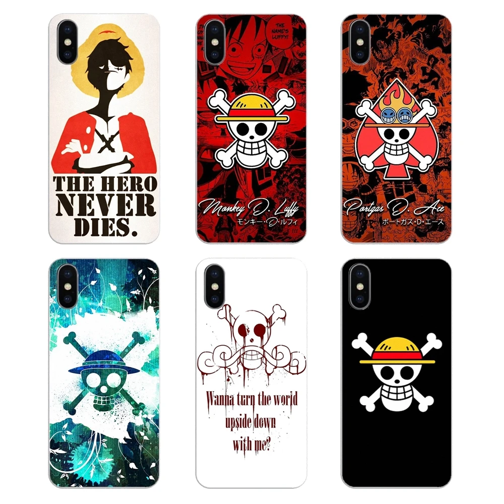 Мягкие прозрачные чехлы для Motorola Moto X4 E4 E5 G5 G5S G6 Z Z3 G3 C Play Plus One Piece Pirates logo |