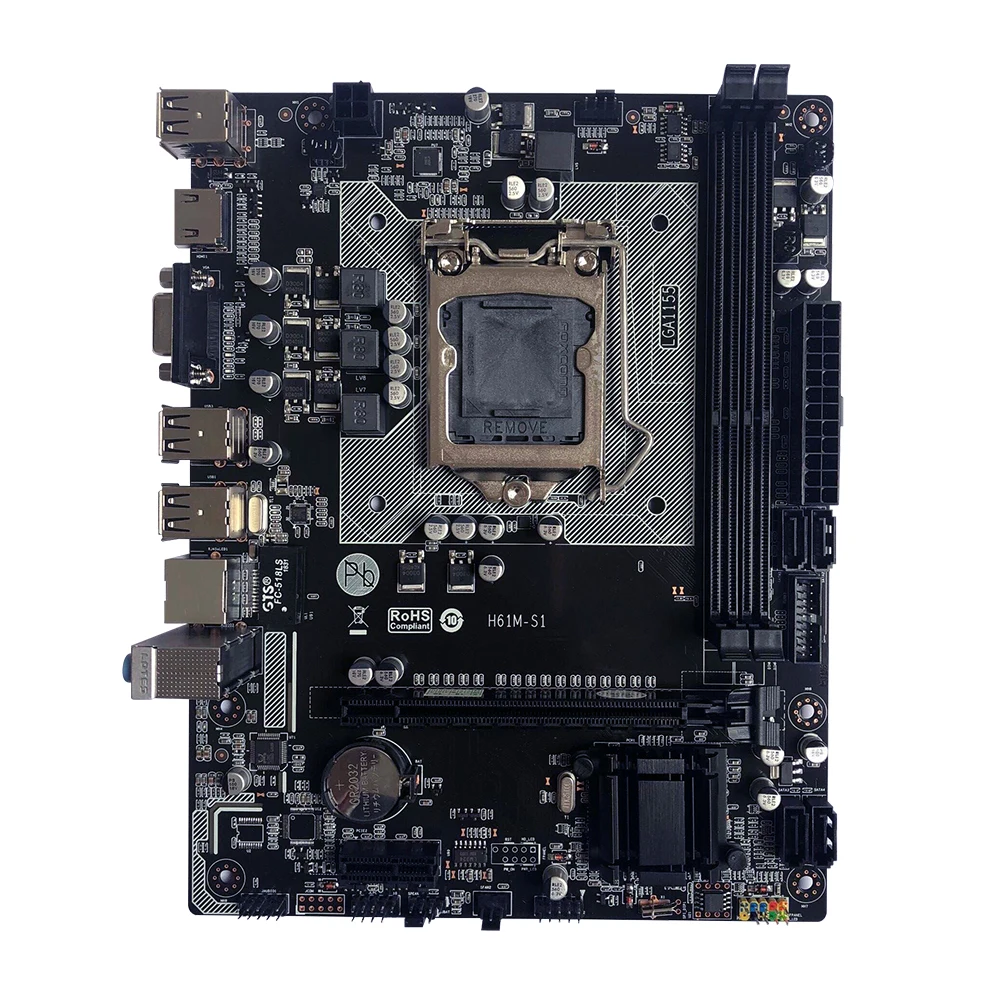 

H61M-S1 LGA 1155 Motherboard DDR3 Computer Hardware LGA1155 Max 16GB Micro-ATX Motherboard DDR3