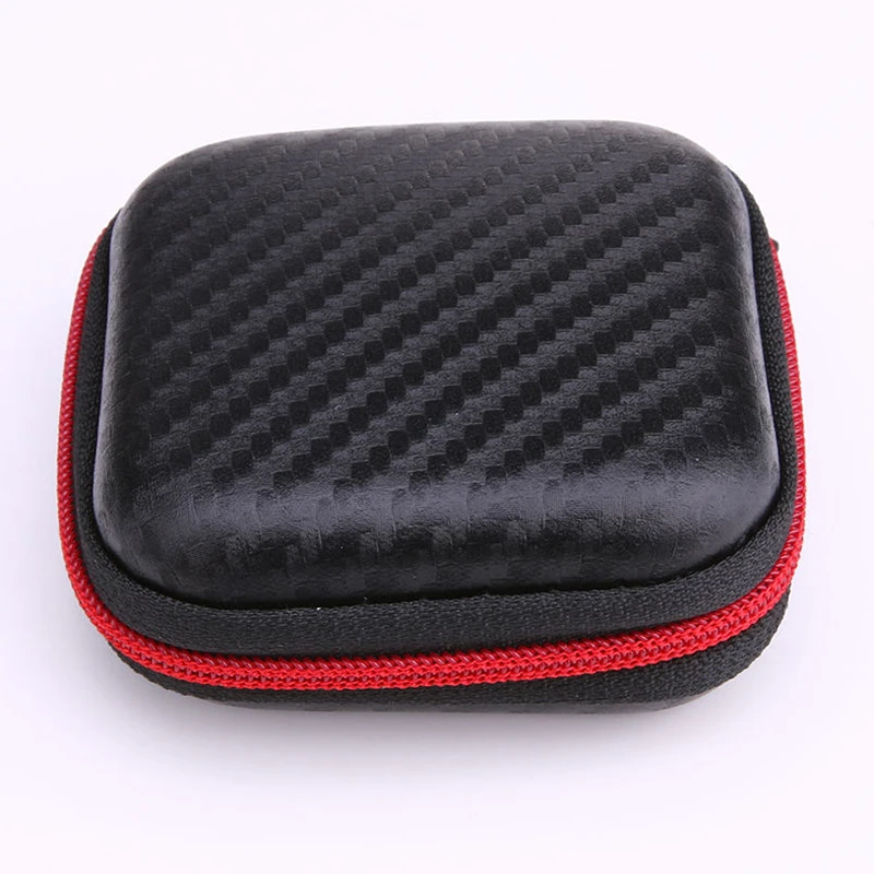 Mini Zipper Hard Headphone Case USB Cable Organizer Bag Portable Coin Purse Carrying Pouch Earphone Headset Keys Storage Box