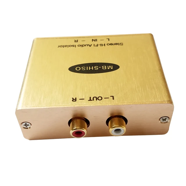 Stereo Hi-Fi Audio Isolation Transformer RCA Audio Isolator stereo audio transformer