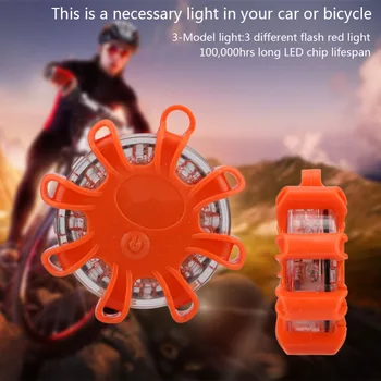 

LED Road Flare Red Safety Flare Magnetic Flashlight 3 Modes Flashing Warning Light Emergency Flares Lantern Lamp For Car Marine
