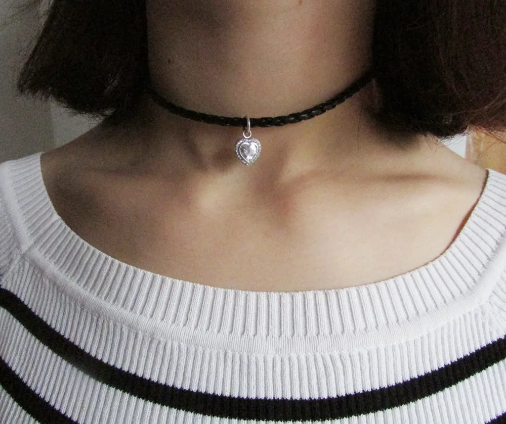 Pandora Leather Choker Necklace Flash 