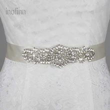 Inofinn T21 хрустальные стразы Вечеринка платья аксессуары Свадебные ремни пояса, невеста пояс свадебные пояса Ремни