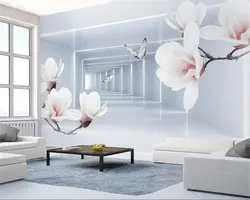Beibehang заказ росписи обоев цветок магнолии Бабочка 3d абстрактное пространство современный ТВ фоне стены 3d обои papel tapiz