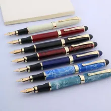 Jinhao x450 металлическая синяя мраморная Золотая авторучка хорошего качества в подарок