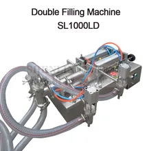 Dual nozzle liquids filling machine,double head bottler filler,water pumping bottling equipment,food frade sucking packer 2500ml can t miss 300 2500ml double head liquid or softdrink pneumatic filling machine
