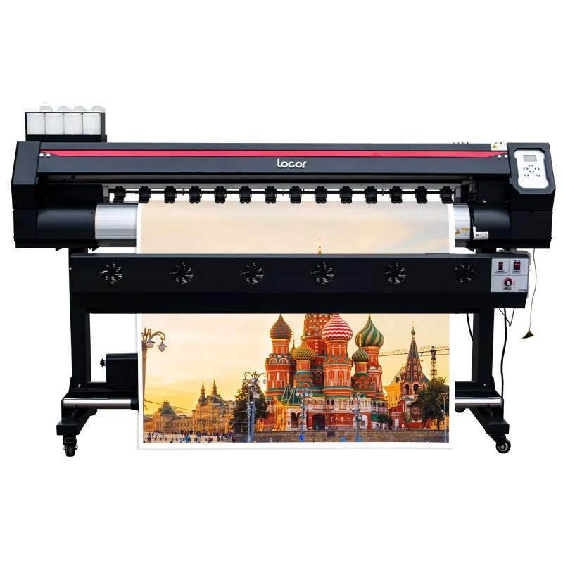 5Ft 160 سنتيمتر الطابعة الإيكولوجية المذيبة سعر المصنع واحد Xp600 رئيس تسجيل الفينيل لوحة قماش 1.6 متر لون طابعة صور