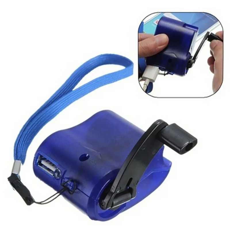 EDC USB الهاتف كرنك اليد الطوارئ شاحن للتخييم التنزه الرياضة في الهواء الطلق السفر شاحن التخييم المعدات بقاء أدوات