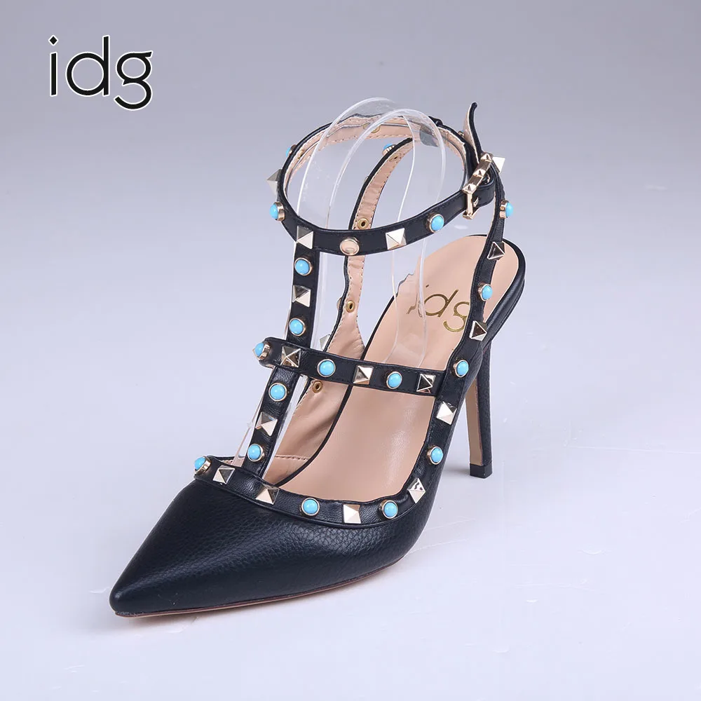 

Idg Brand Spring Summer Shoes Sharp Reveal With Rivet Single Shoe European Major Suit With Fund High With Sandals Shoe