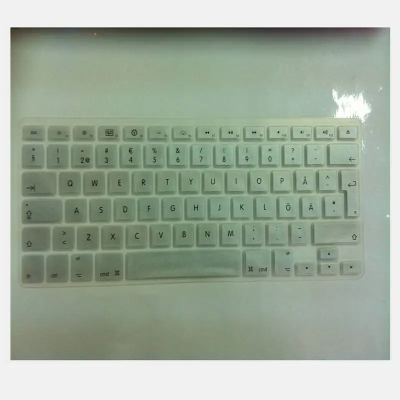 Swedish Silicone EU Keyboard Cover Skin Film For Macbook Pro Air Retian 13 15 17