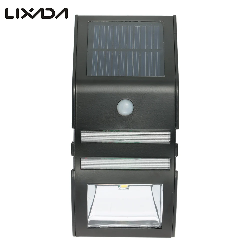 NEW LED Solar Powered PIR Motion Sensor Outdoor Security Wireless Wall Mount Light Super Bright ...