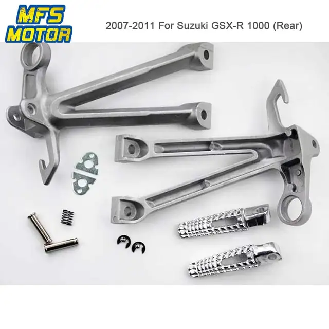 Front Rear Passenger Foot Pegs For Suzuki GSXR1000 GSXR750 GSXR600