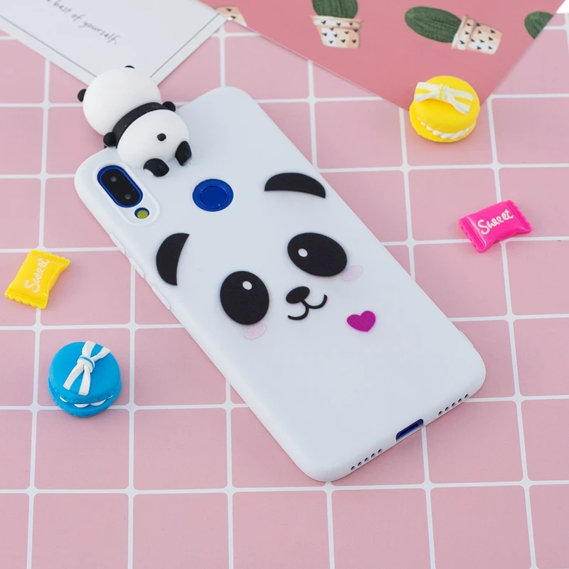 

For Coque Xiaomi Redmi Note 7 Case Redmi Note 7 Cover Soft TPU 3D Cartoon Panda Unicorn For Xiomi Redmi Note7 Note 7 Pro Case