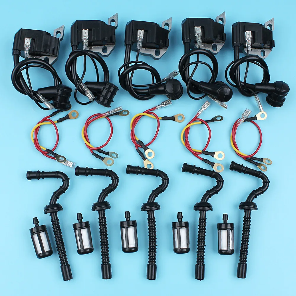 5 x Ignition Coil & Fuel Line & Fuel Filter Kits For STIHL 021 023 025
